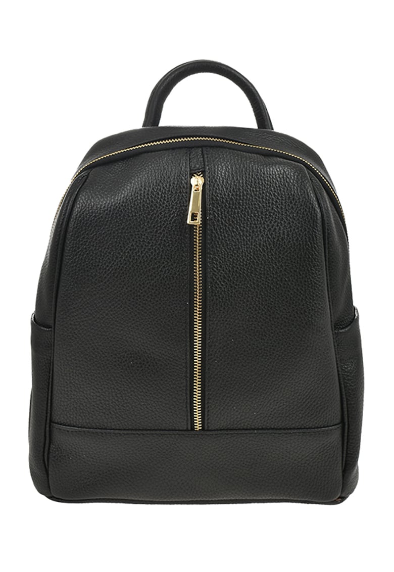 Rucsac de piele cu buzunare exterioare