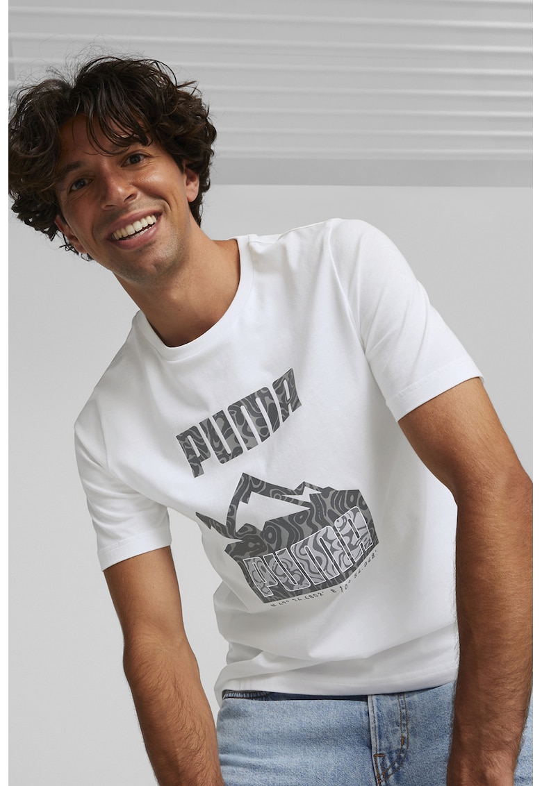 Tricou din bumbac cu imprimeu logo