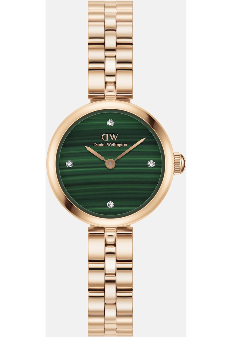 Ceas Elan Lumine - mecanism quartz japonez - carcasa otel inoxidabil - verde/roze auriu