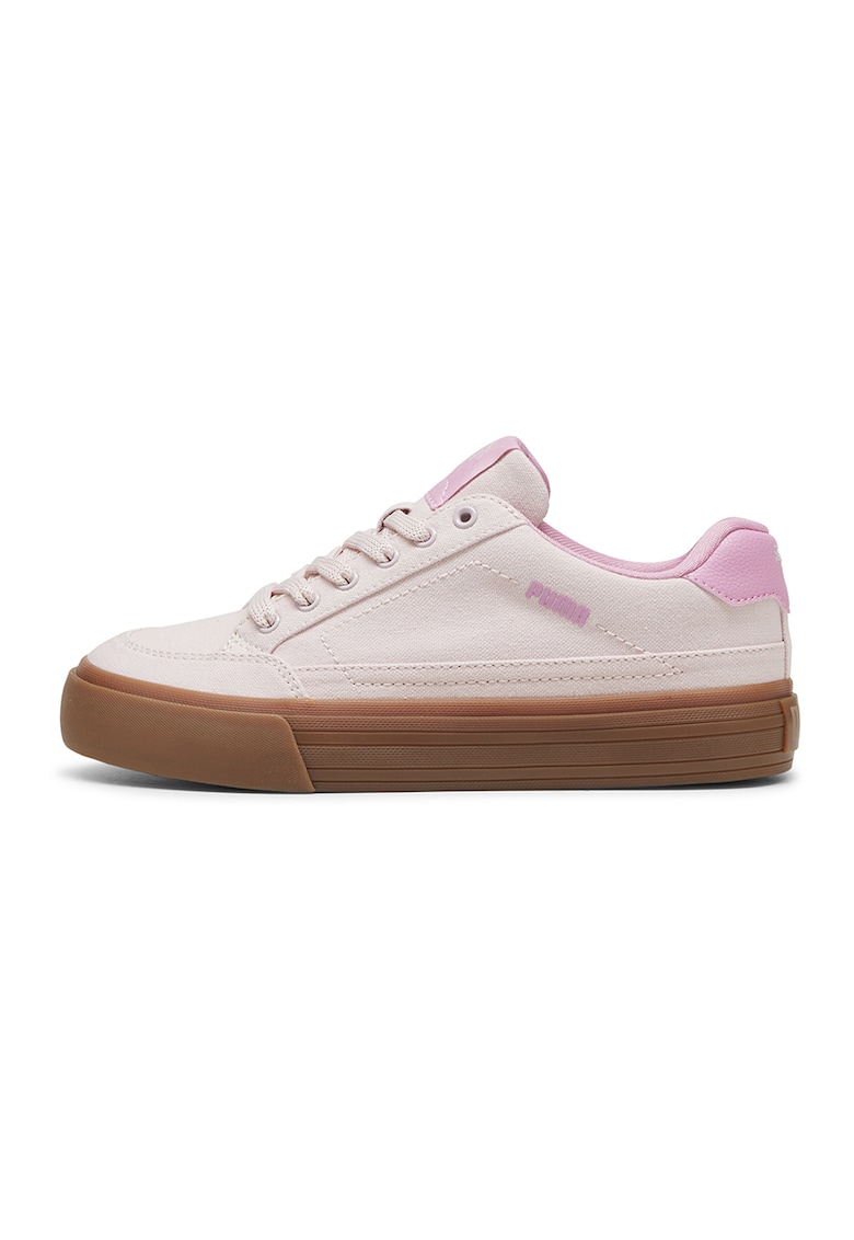 Pantofi sport din panza Court Classic - Roz pastel/Caramel/Alb murdar