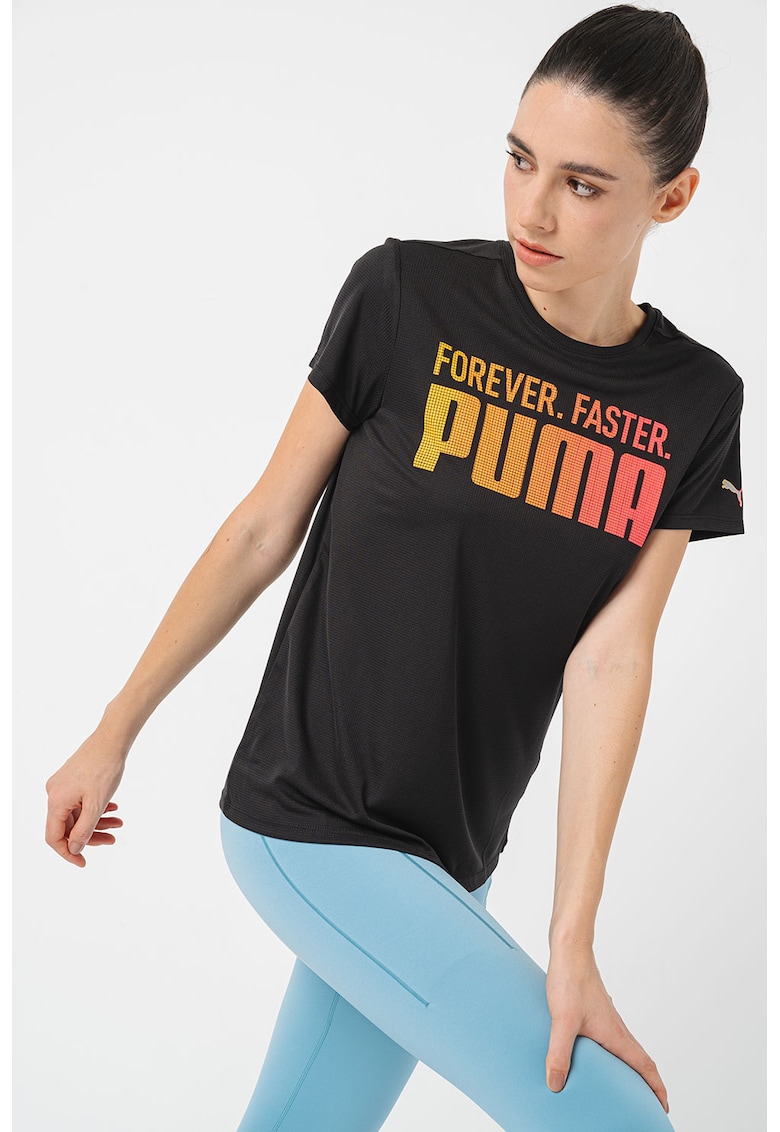 Tricou cu imprimeu logo - pentru alergare Favorites Forever Faster