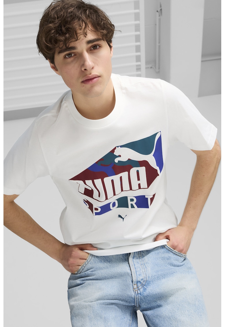 Tricou de bumbac cu logo