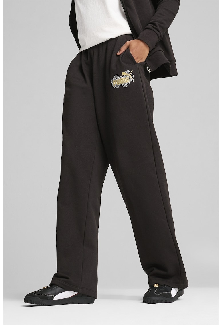 Pantalonoi de trening cu talie inalta ESS+CLASS