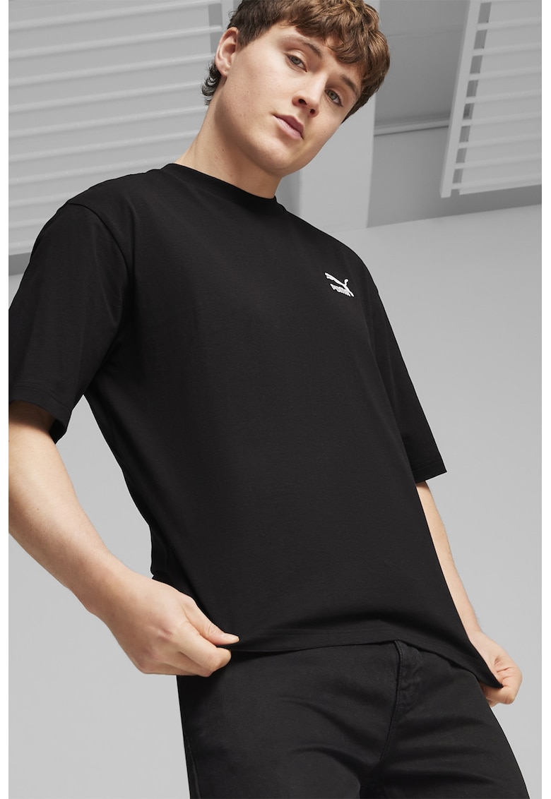 Tricou de bumbac cu logo Classics