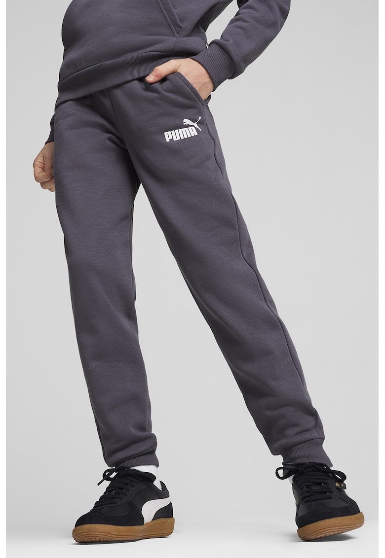 Pantaloni de trening cu logo discret Essentials - Gri inchis