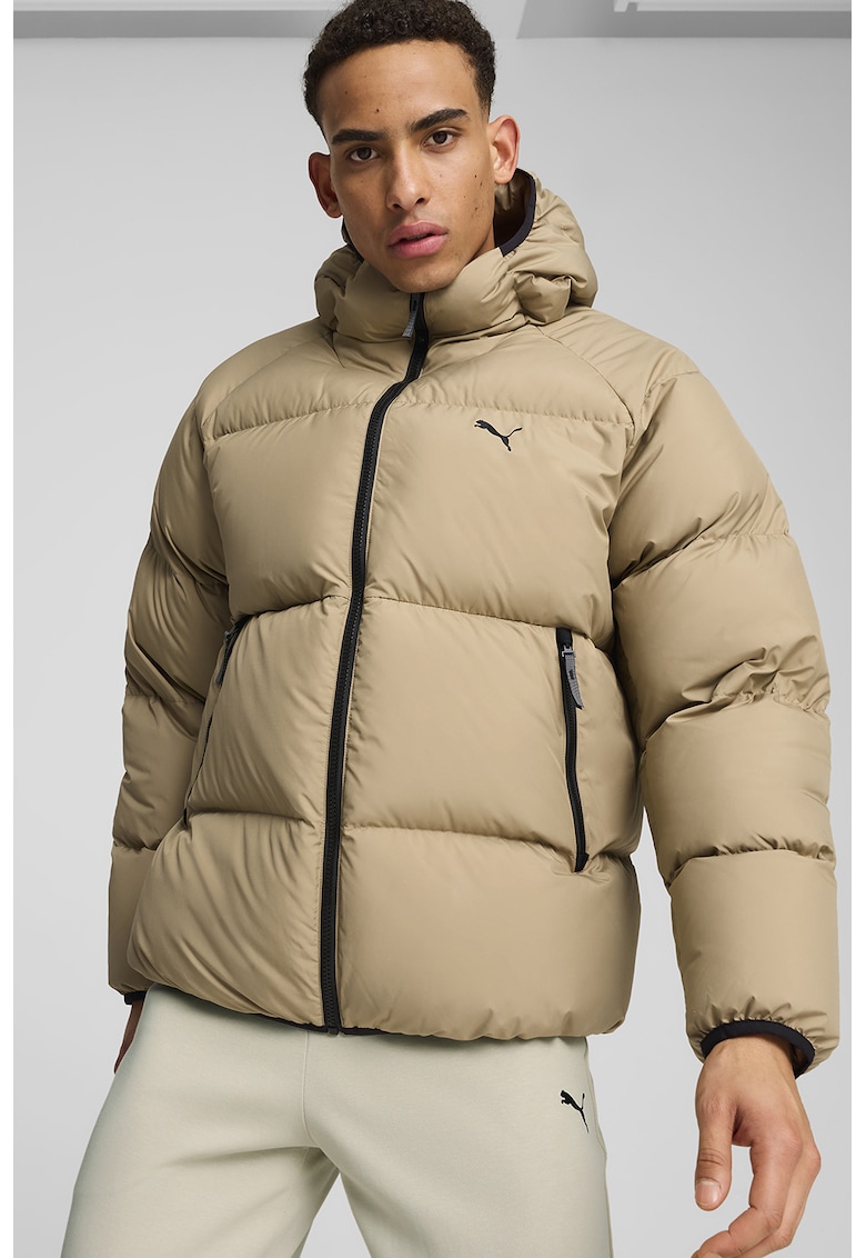 Geaca cu puf si gluga Geaca cu puf si gluga