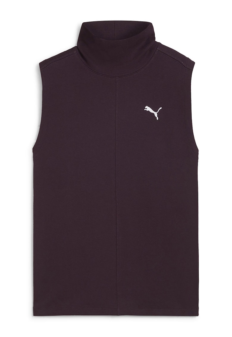 Bluza cu guler inalt - fara maneci Her