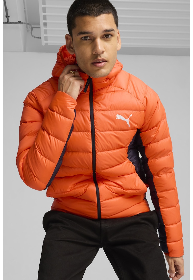 Puma Geaca slim fit cu umplutura de puf PackLITE - Negru/Gri/Portocaliu