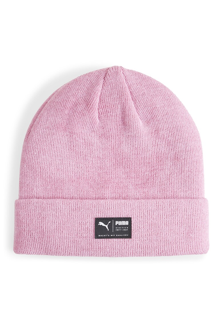 Caciula elastica unisex cu detaliu logo Archive Heather