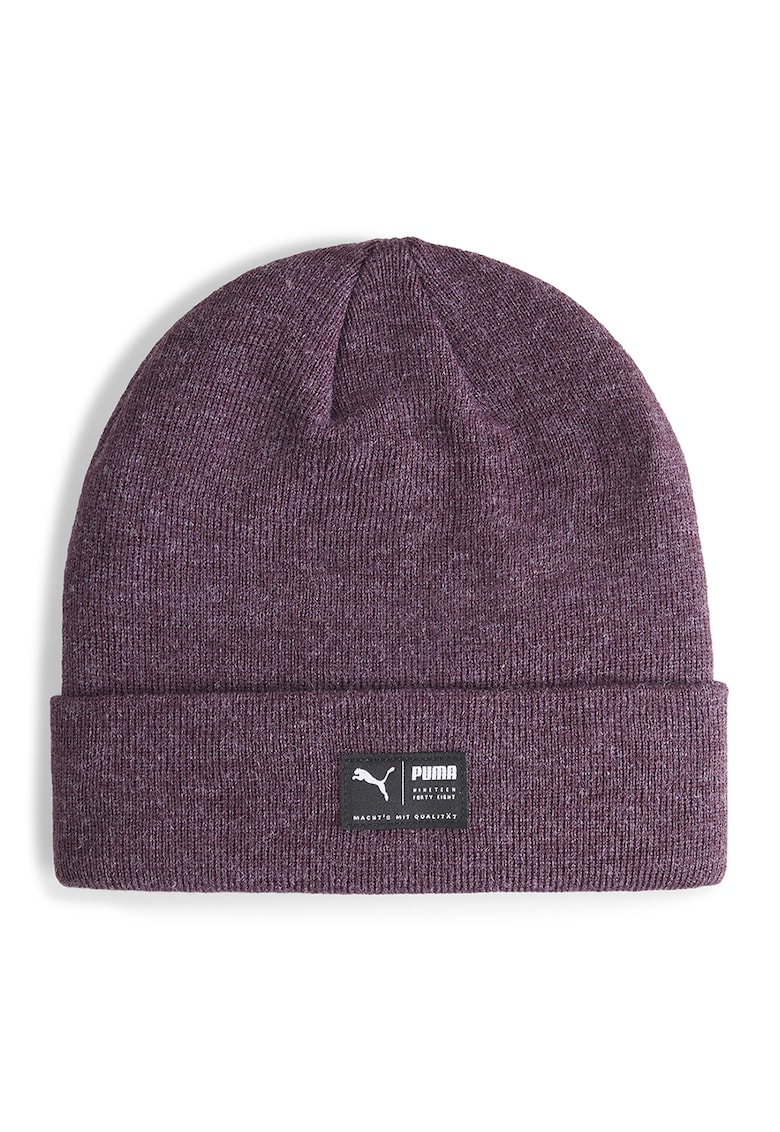 Caciula elastica unisex cu detaliu logo Archive Heather