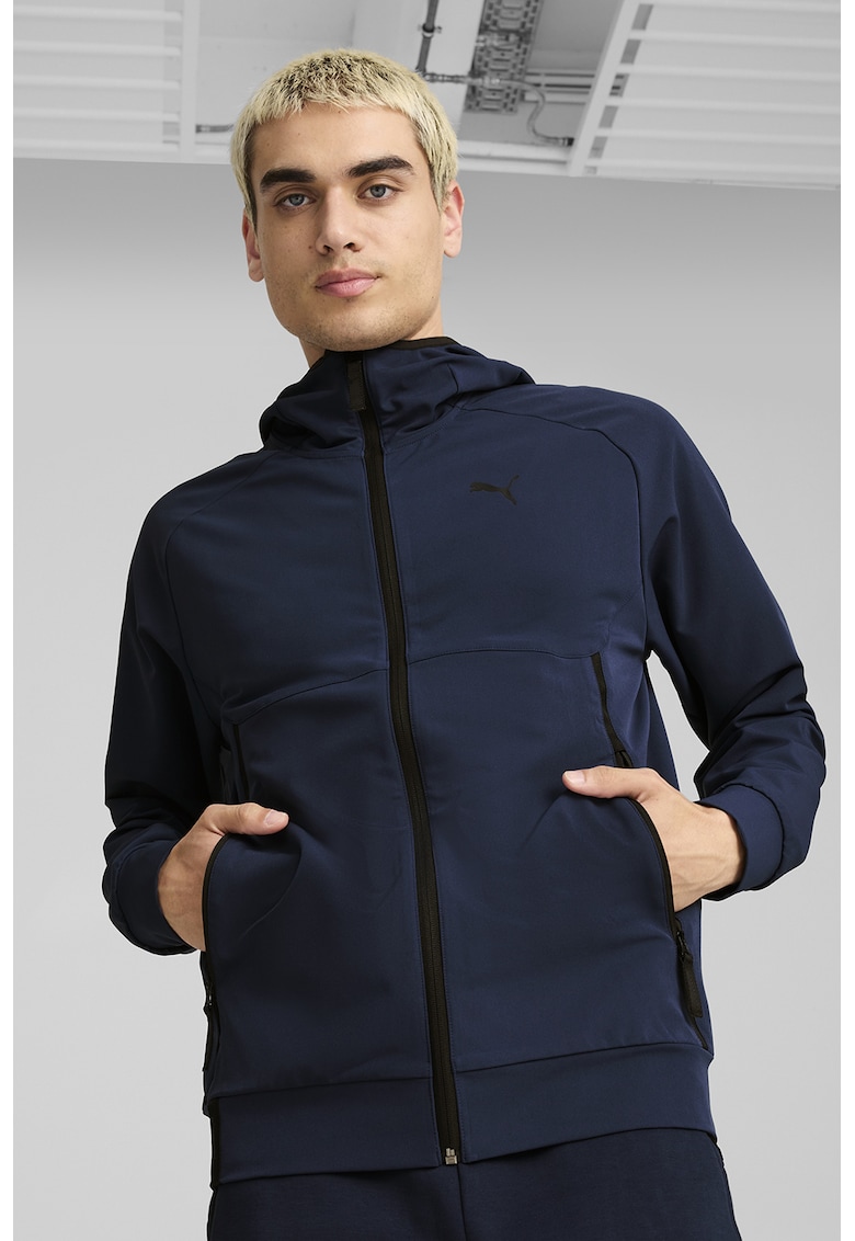 Hanorac cu maneci raglan si fermoar Tech Hanorac cu maneci raglan si fermoar Tech