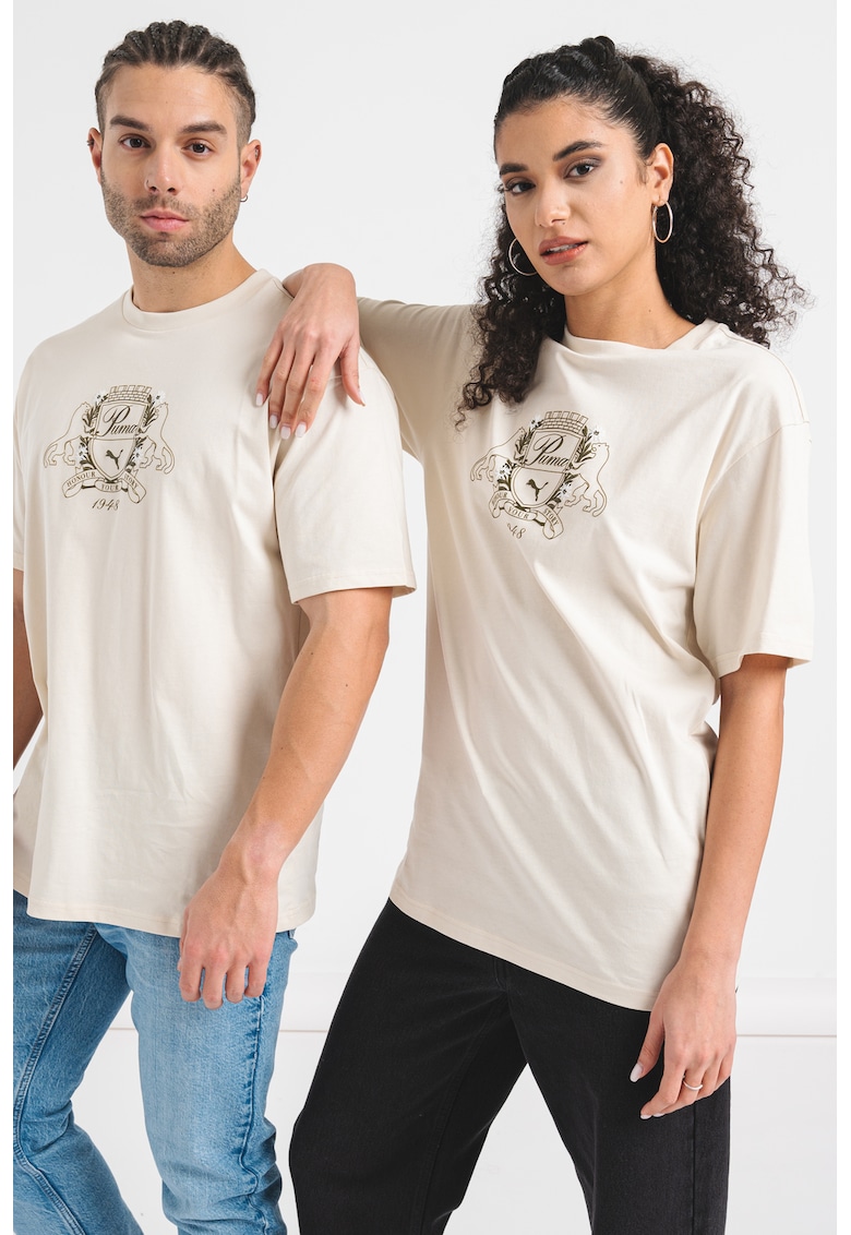 Tricou unisex cu decolteu la baza gatului