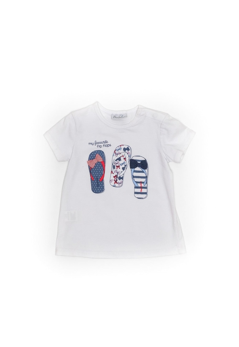 Tricou My Favorite Flip Flopes - 26230 - Alb -