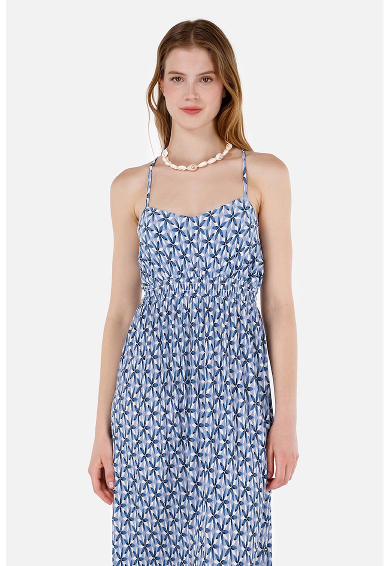 Rochie midi cu bretele incrucisate