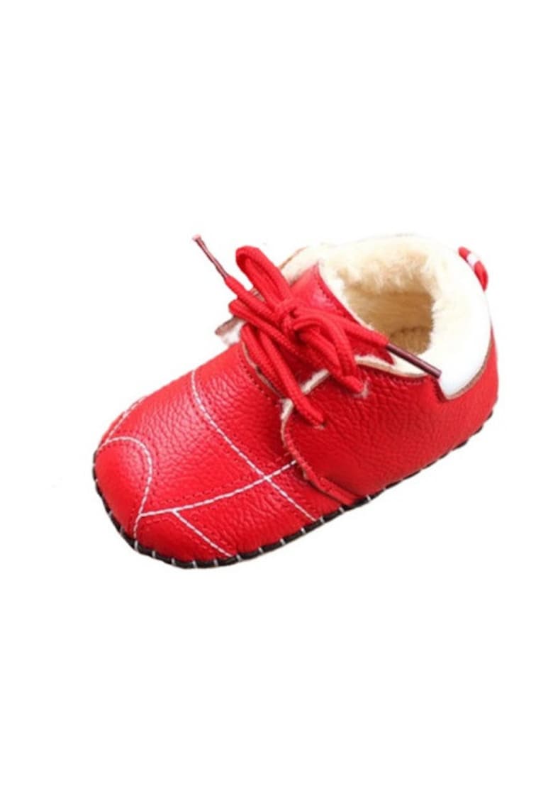 Pantofi Imblaniti - Model Bella - Piele ecologica - Fete - Siret - Rosu