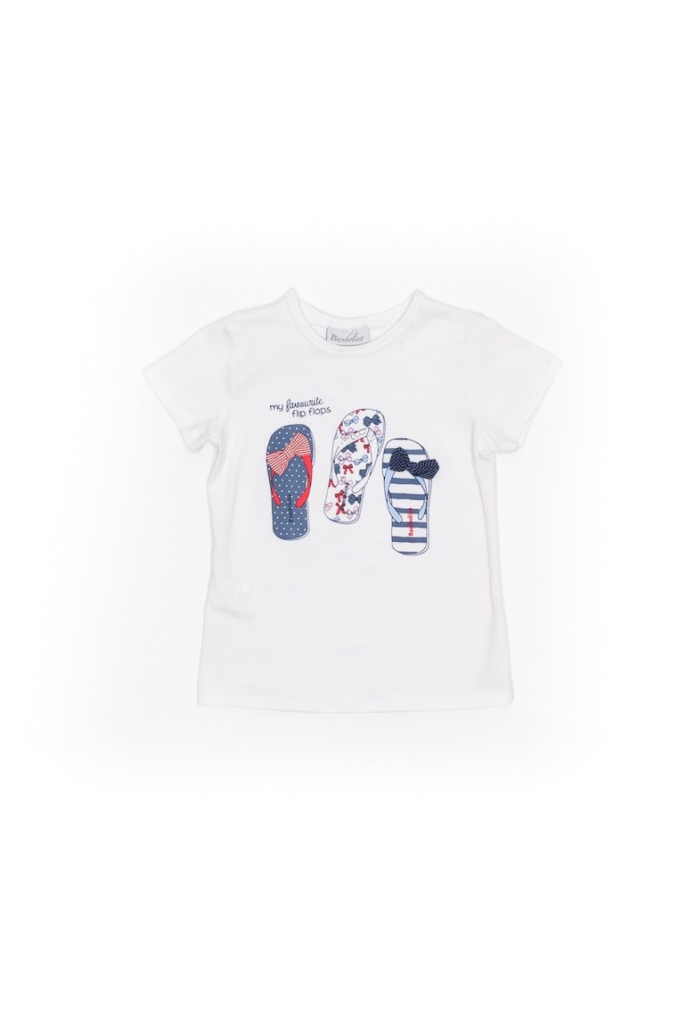 Tricou copii - My Favorite Flip Flopes - 26430 - Alb -
