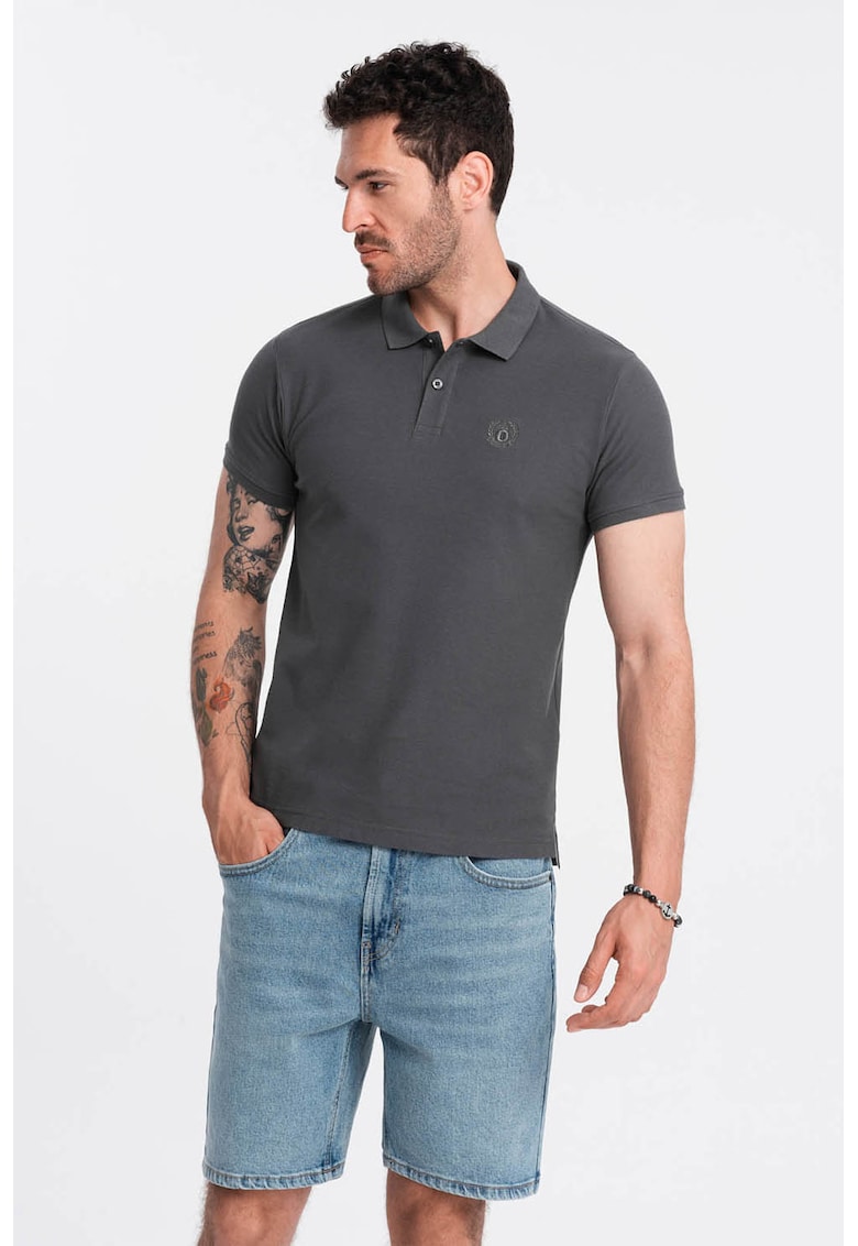 Tricou polo cu model uni