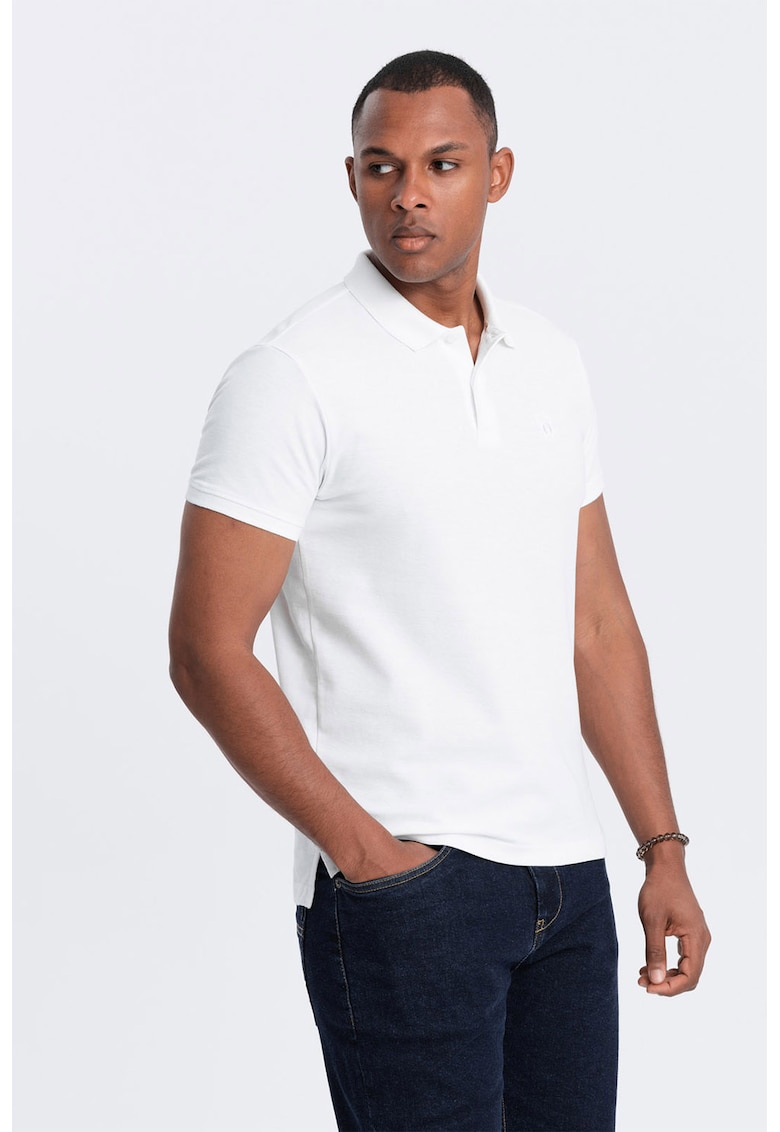 Tricou polo cu model uni