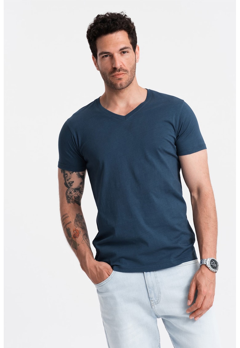 Tricou cu decolteu in V Tricou cu decolteu in V