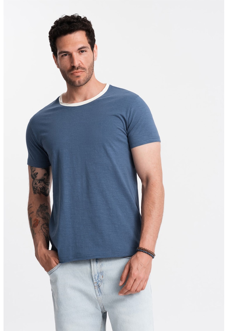 Tricou din bumbac cu decolteu rotund Tricou din bumbac cu decolteu rotund