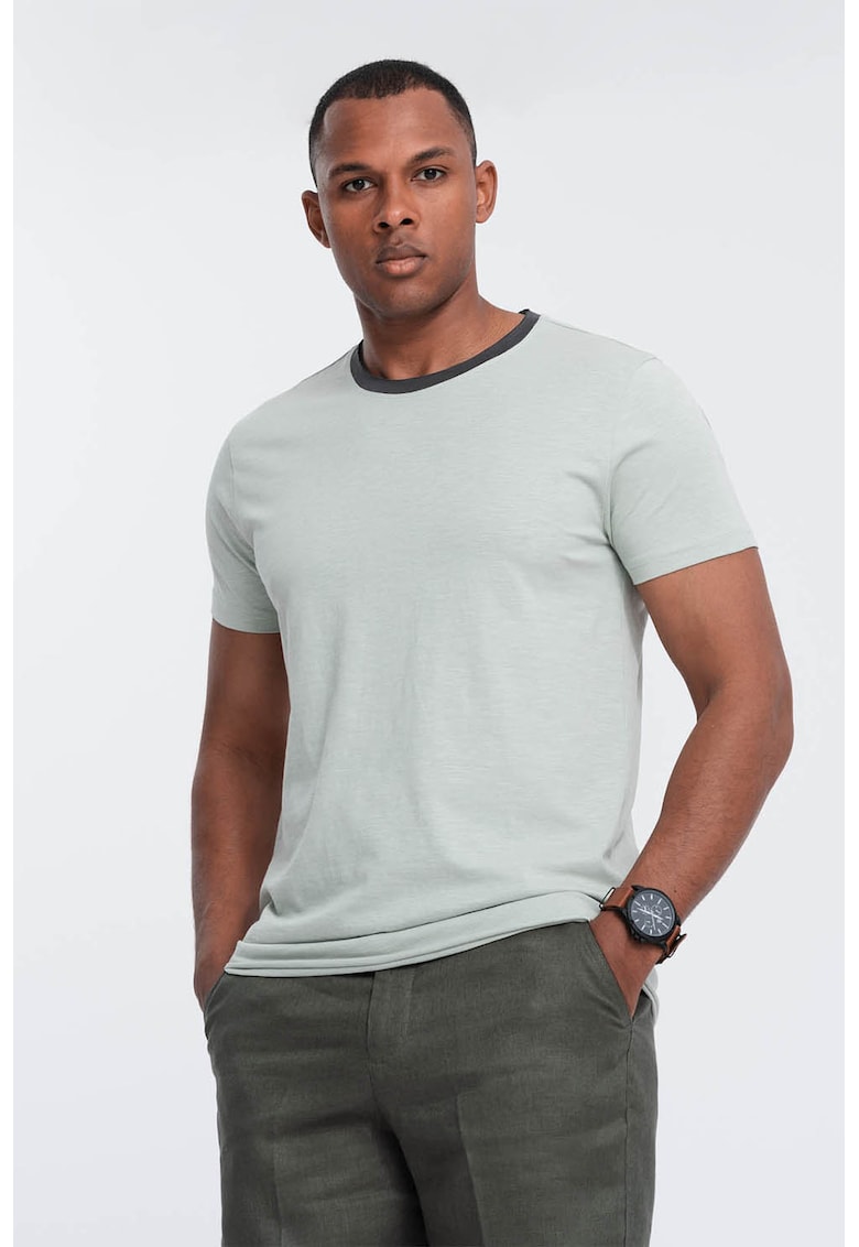 Tricou din bumbac cu decolteu rotund Tricou din bumbac cu decolteu rotund