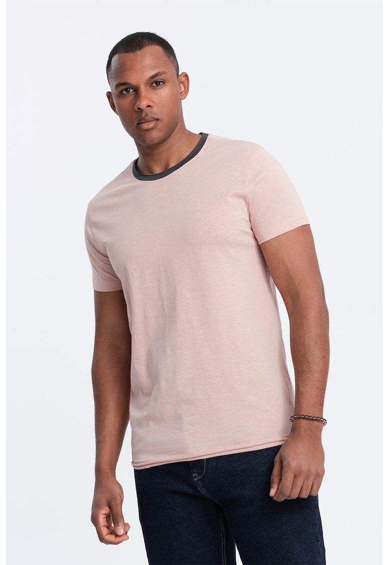 Tricou din bumbac cu decolteu rotund