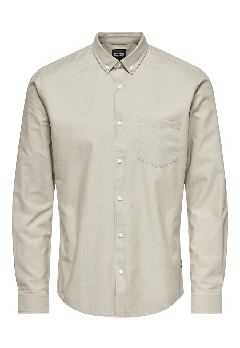 Camasa barbati - Only&Sons - Bumbac - Bej