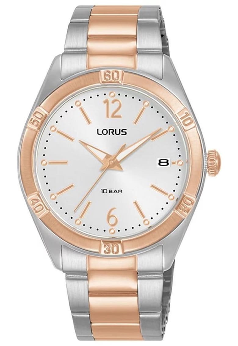 Ceas Fashion RH982QX9 - Quartz - Argintiu cu Auriu - Rezistent la Apa 10 ATM - Bratara Otel
