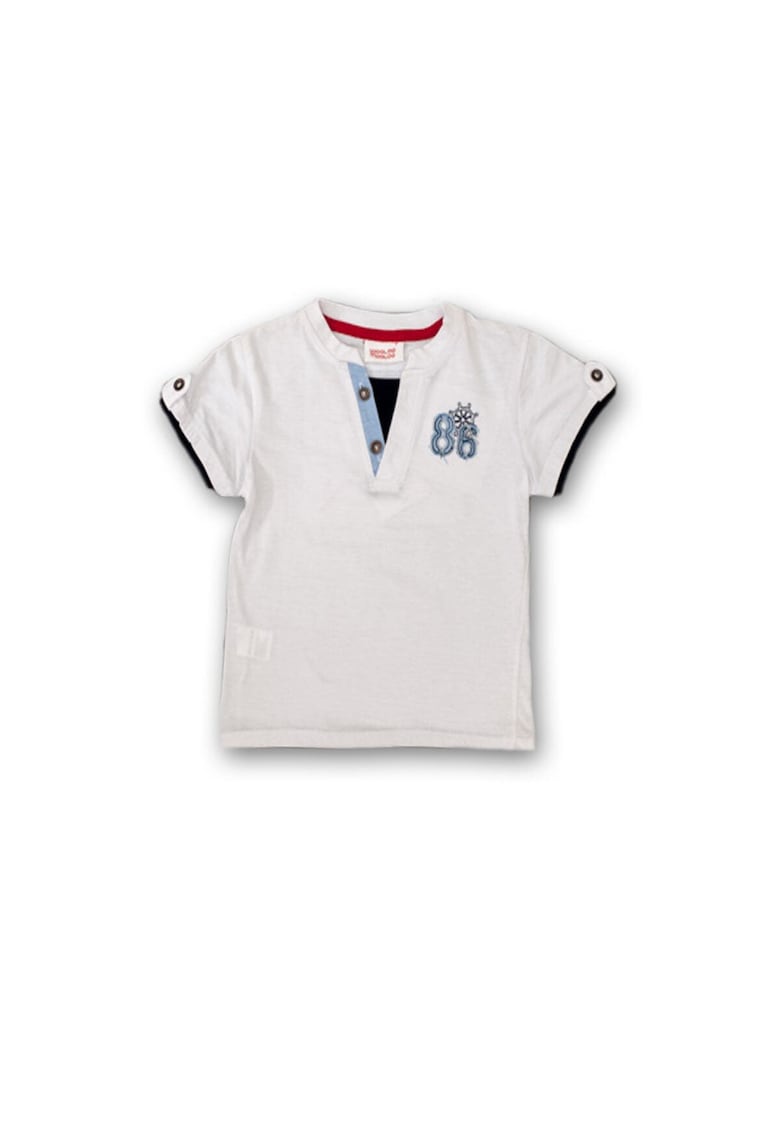 Tricou tip camasa baieti - din bumbac - 21330