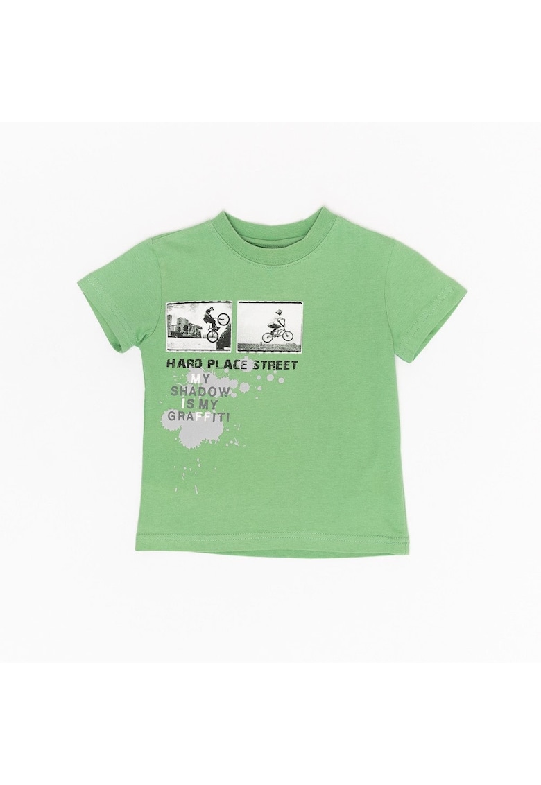 Tricou pentru baieti - Graffiti - verde - 23310