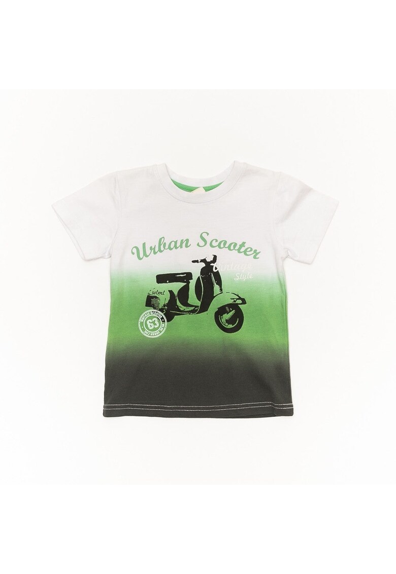 Tricou model scuter copii - din bumbac - 23320 - Verde -