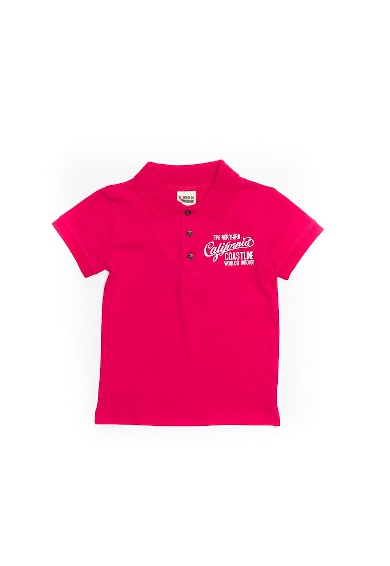 Tricou cu nasturi baieti - din bumbac - 43340-1