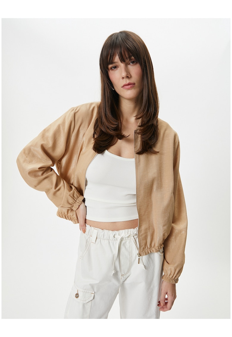 Jacheta bomber cu buzunare laterale