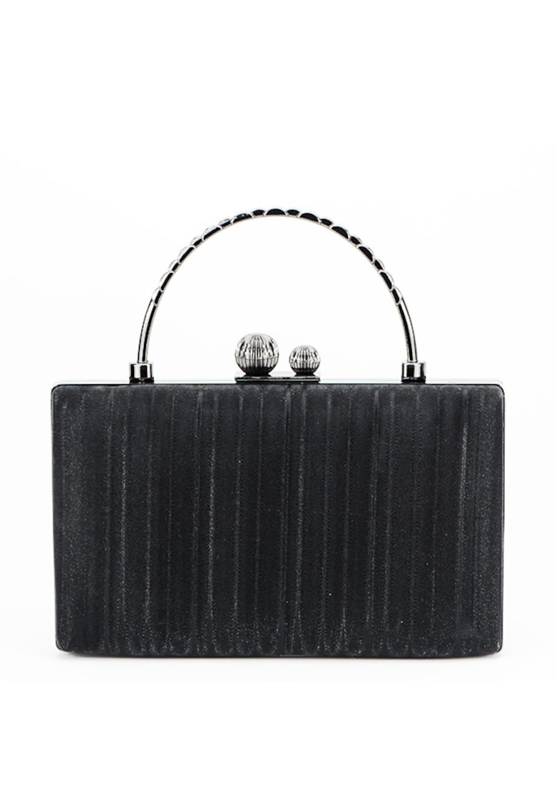 Geanta clutch cu maner BME-622 05 - Negru - 20x12x3