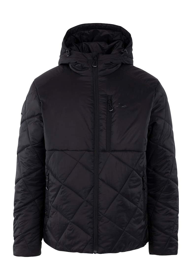 Jacheta cu fermoar si gluga Dalesford - Negru