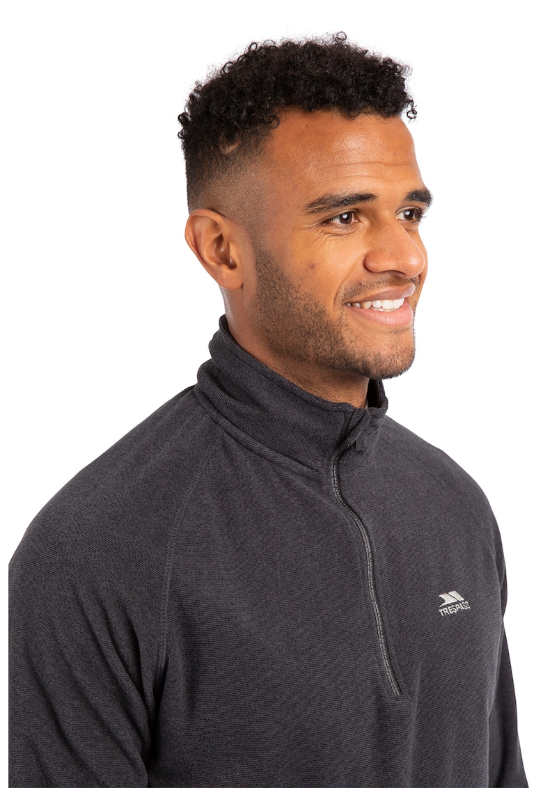 Bluza cu fenta cu fermoar scurt Keynote - Gri carbune