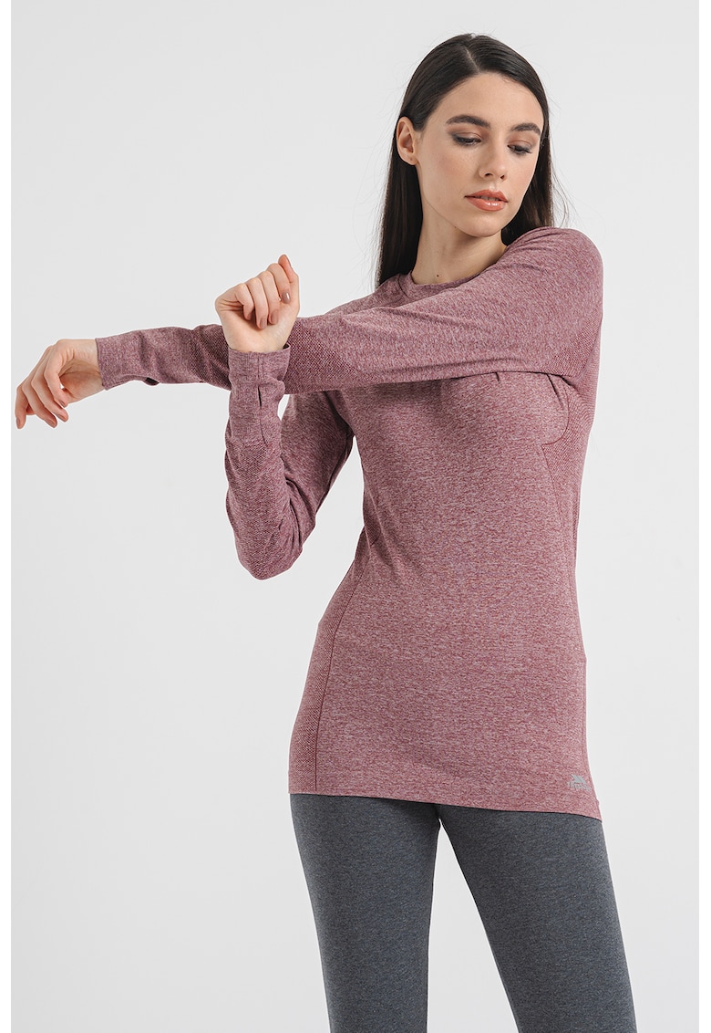 Bluza pentru trekking Pelina - Violet melange