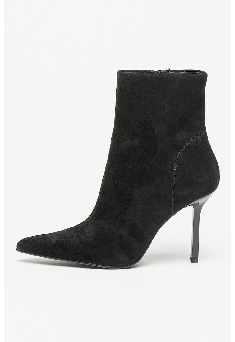 Botine stiletto de piele ecologica Iyanna