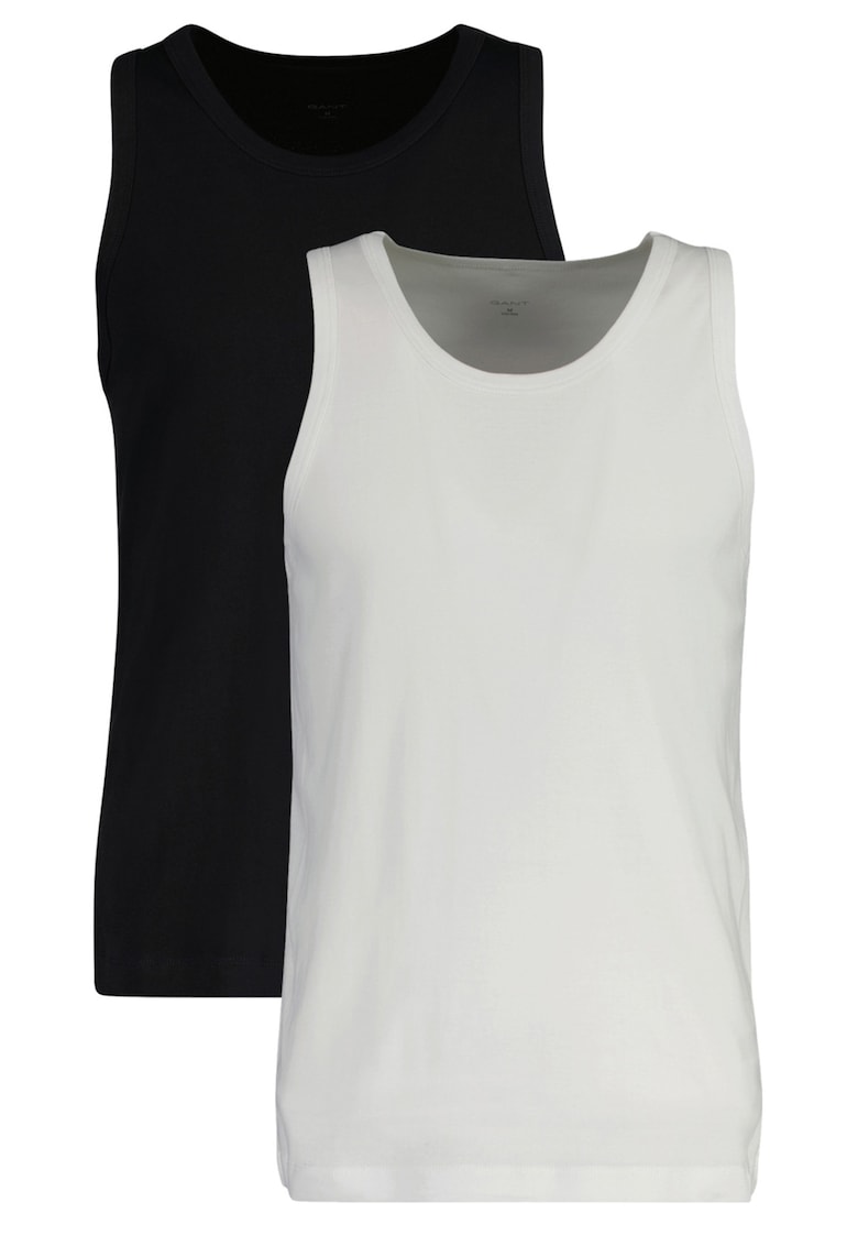 Set de top-uri cu decolteu rotund - 2 piese