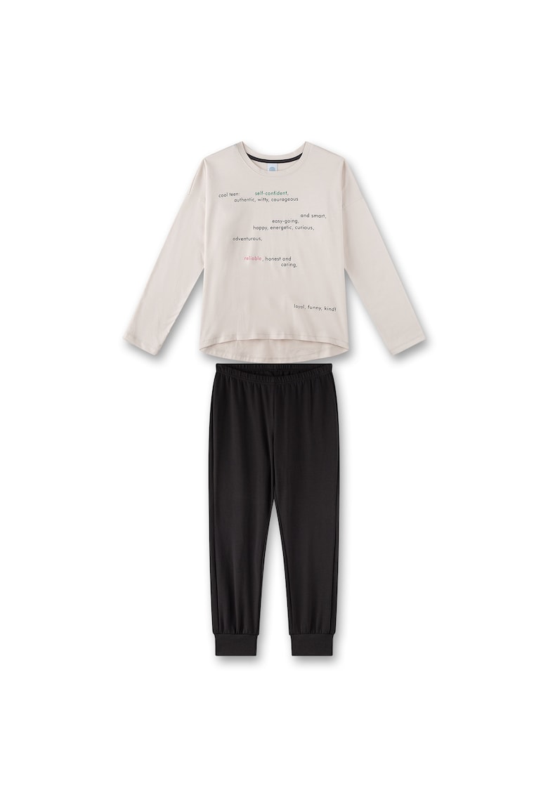 Pijama lunga cu imprimeu Pijama lunga cu imprimeu