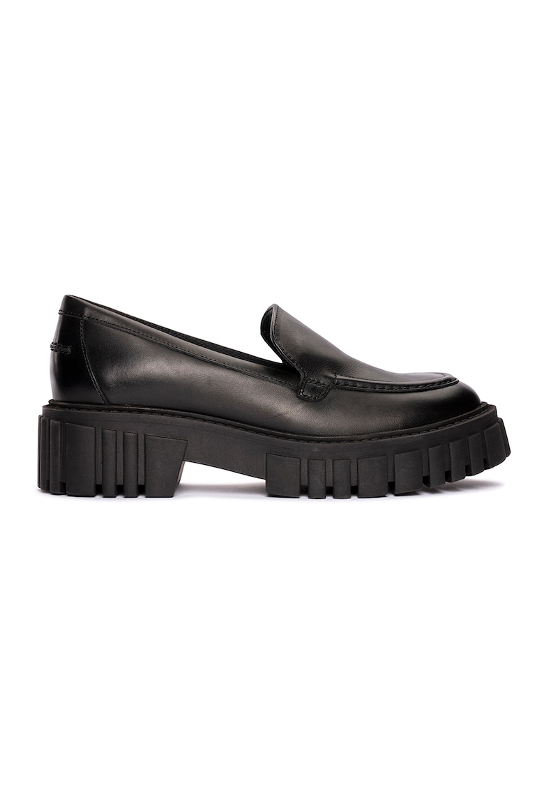 Pantofi loafer de piele cu aspect masiv Page