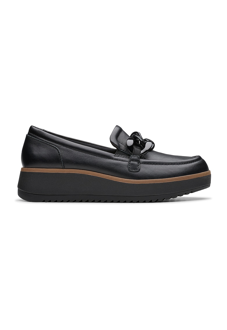 Pantofi wedge loafer de piele Zylah