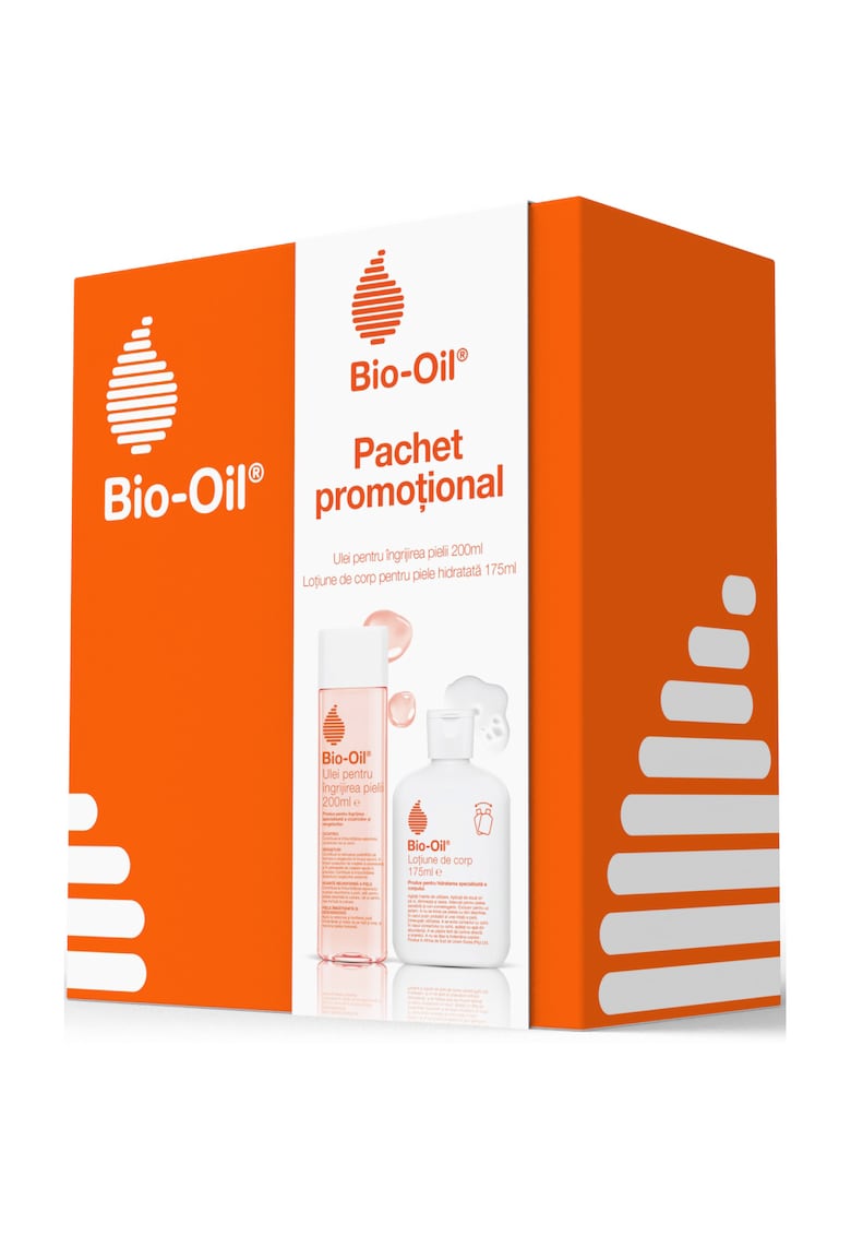 Pachet Bio-Oil : Ulei pentru corp si fata 200 ml + Lotiune pentru piele uscata 175 ml