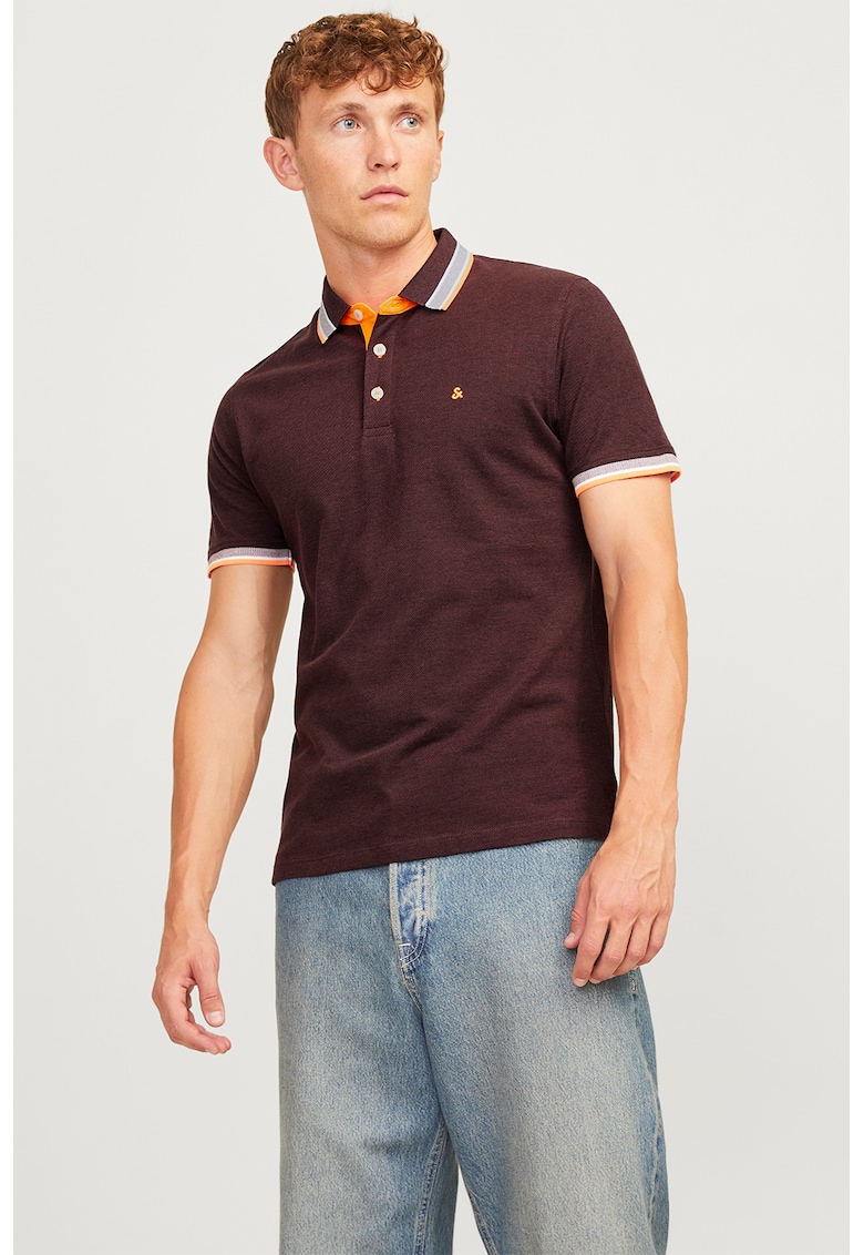 Tricou polo slim fit de bumbac organic Paulos