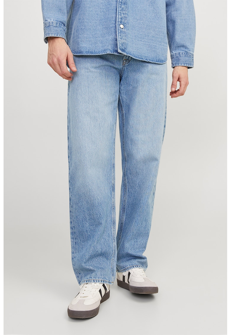 Blugi drepti cu talie medie