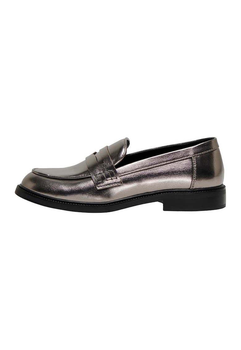 Pantofi loafer de piele ecologica