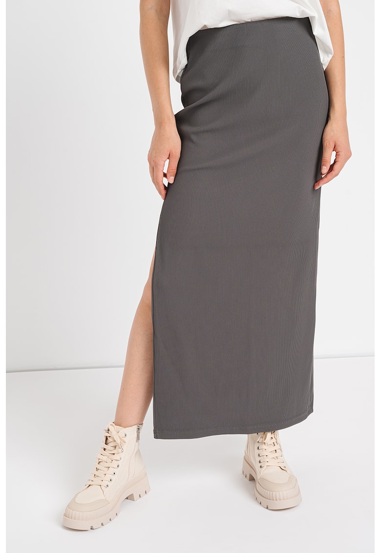 Fusta dreapta maxi cu slit lateral