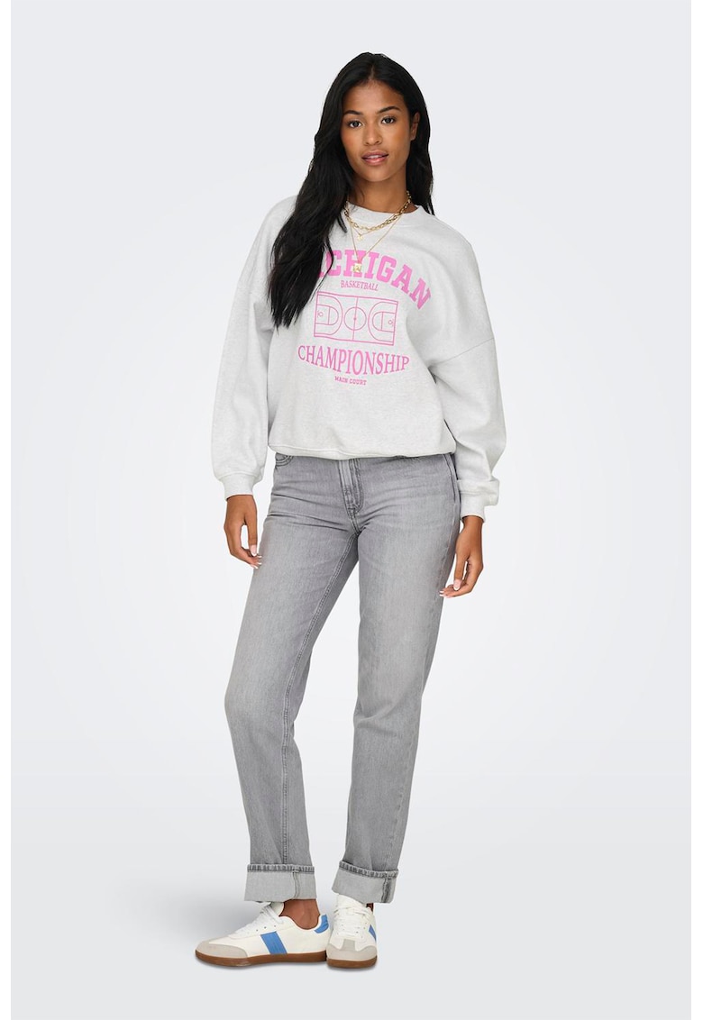 Bluza de trening supradimensionata cu maneci cazute