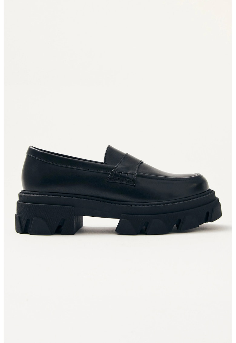 Pantofi loafer din piele cu toc masiv Trailblazer