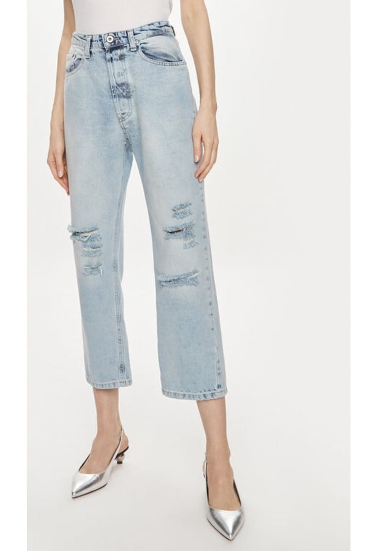 Blugi dama - 06081 - Albastru - Bumbac Blugi dama - 06081 - Albastru - Bumbac